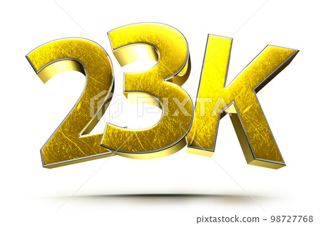 23K Gold 3D. - Stock Illustration [98727768] - PIXTA