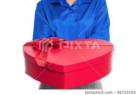 romantic love gift isolated on white. romantic love gift romantic love gift isolated on white. romantic love gift 98728104