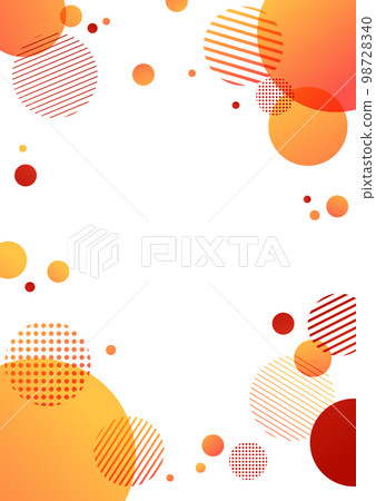 red and orange polka dot geometric pattern background material red and orange polka dot geometric pattern background material 98728340
