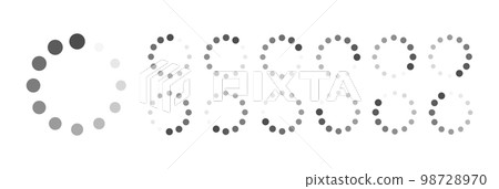Circular Loading Buffering Icons Vector Circular Loading Buffering Icons Vector 98728970