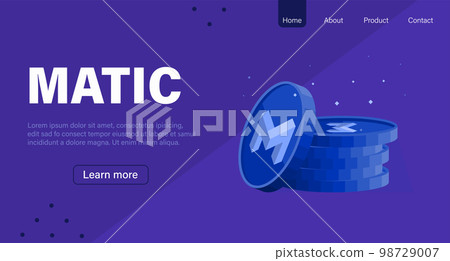 MATIC layout page. Web banner MATIC layout page. Web banner 98729007