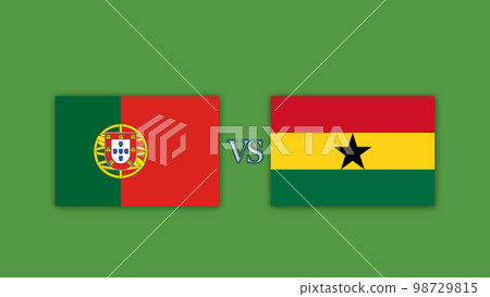 Portugal vs Ghana Football Match Design Element Portugal vs Ghana Football Match Design Element 98729815