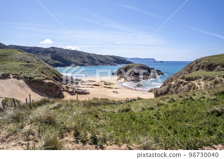 The Murder Hole beach, officially called Boyeeghether Bay in County Donegal, Ireland 98730040
