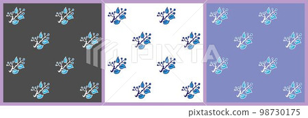 Simple floral seamless background 98730175