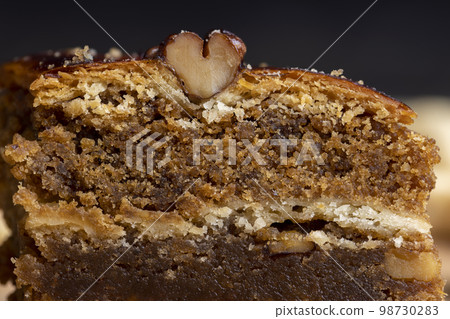 A piece of fresh and soft baklava 98730283
