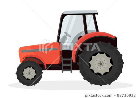 new tractor for agricultural work illustration on white background 98730938