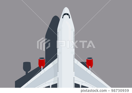 white passenger plane at the airport background travel airplane flights 98730939