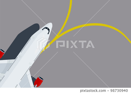 white passenger plane at the airport background travel airplane flights 98730940