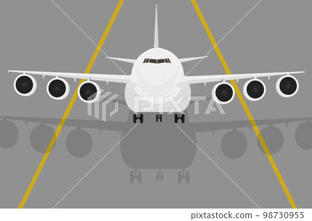 big white cargo plane in the sky for cargo transportation transportation air mail cargo big white cargo plane in the sky for cargo transportation transportation air mail cargo 98730955