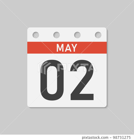 Icon page calendar day - 2 May 98731275