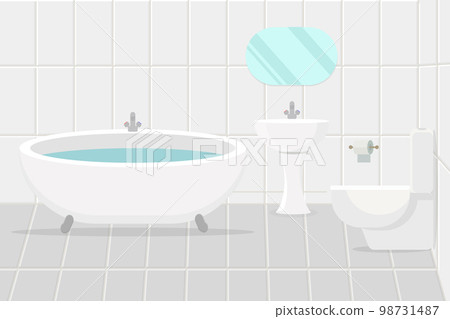 bathroom sanitary room with bathroom toilet sink mirror bathroom sanitary room with bathroom toilet sink mirror 98731487
