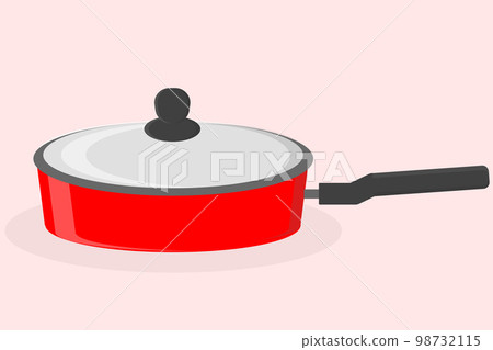 red saucepan stewpan for cooking new metal with lid kitchen item vector red saucepan stewpan for cooking new metal with lid kitchen item vector 98732115