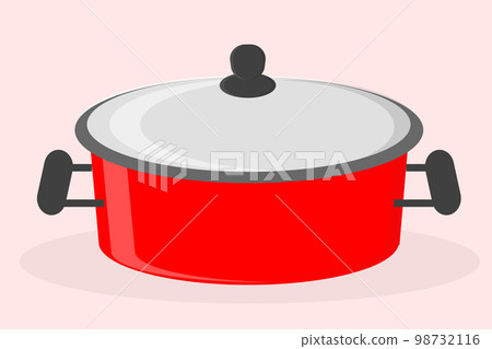red metal saucepan with lid for soup kitchen utensils for cooking item red metal saucepan with lid for soup kitchen utensils for cooking item 98732116