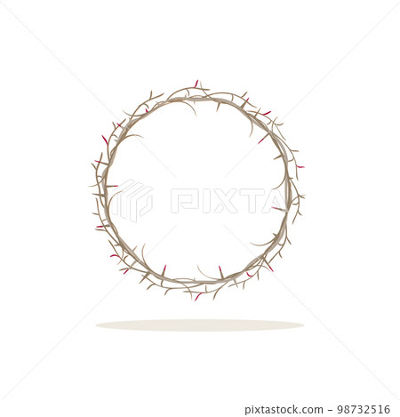 Holy week. The Passion of the Christ. The Crown of thorns. Catholic symbol 98732516