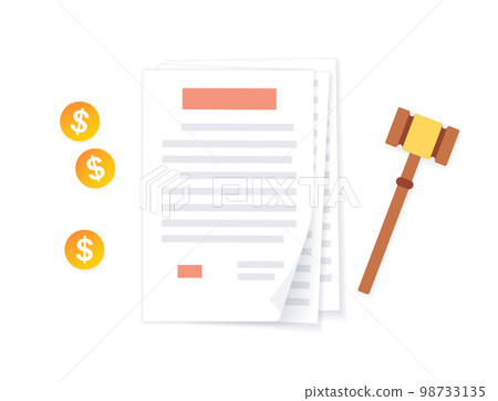 Legal work concept 98733135