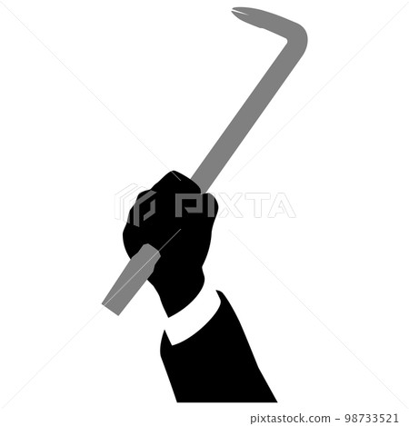 有撬棍的手 98733521