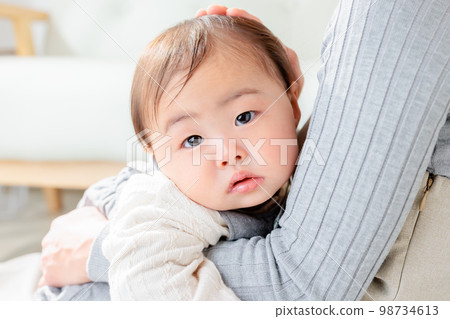 親子接觸 被媽媽寵壞的寶寶 98734613