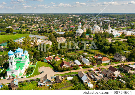 Torzhok city with Borisoglebsky male monastery, Russia Torzhok city with Borisoglebsky male monastery, Russia 98734664
