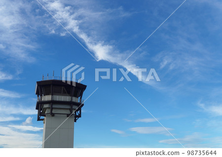 control tower and blue sky control tower and blue sky 98735644