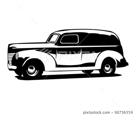 Illustration of 1952 chevrolet panel van. The illustrations are easy to use and highly customizable, logically layered to suit your needs. shiny car isolated on white background Illustration of 1952 chevrolet panel van. The illustrations are easy to use and highly customizable, logically layered to suit your needs. shiny car isolated on white background 98736359