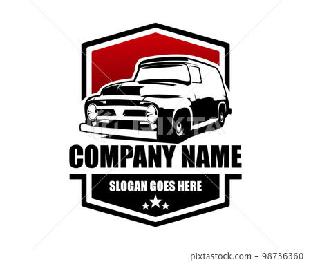 1952 chevrolet panel van emblem logo silhouette vector concept isolated. Best for badge, emblem, icon, sticker design. available in eps 10. 1952 chevrolet panel van emblem logo silhouette vector concept isolated. Best for badge, emblem, icon, sticker design. available in eps 10. 98736360