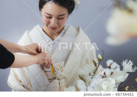 Shiromuku cotton hat bride Shiromuku cotton hat bride 98736481