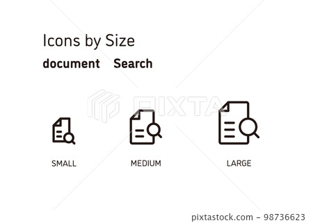 Document search icon Document search icon 98736623