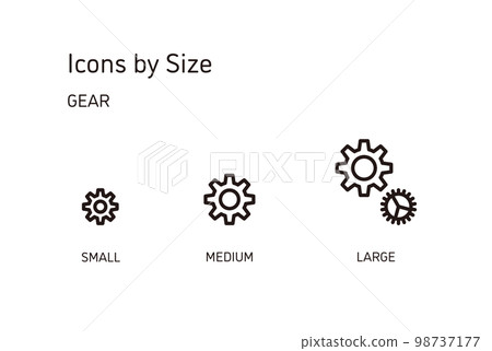 Gear machine setting icon Gear machine setting icon 98737177