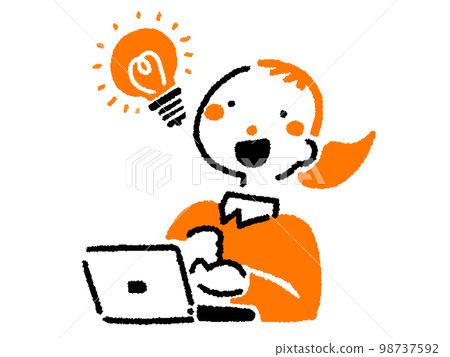 woman with ideas 98737592