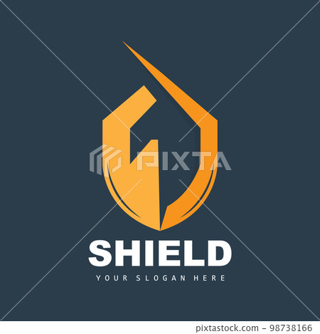 Shield Logo, Safe And Strong Security Vector, Design, Protection Simple Style, Template Brand Icon 98738166