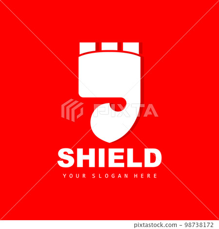 Shield Logo, Safe And Strong Security Vector, Design, Protection Simple Style, Template Brand Icon 98738172