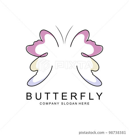 Butterfly Logo Design, Beautiful Flying Animal, Company Brand Icon Illustration, Screen Printing, Salon Butterfly Logo Design, Beautiful Flying Animal, Company Brand Icon Illustration, Screen Printing, Salon 98738381