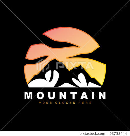 Mountain Logo Design, Vector Place For Nature Lovers Hiker 98738444