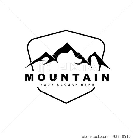 Mountain Logo Design, Vector Place For Nature Lovers Hiker Mountain Logo Design, Vector Place For Nature Lovers Hiker 98738512