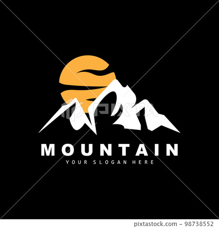 Mountain Logo Design, Vector Place For Nature Lovers Hiker 98738552