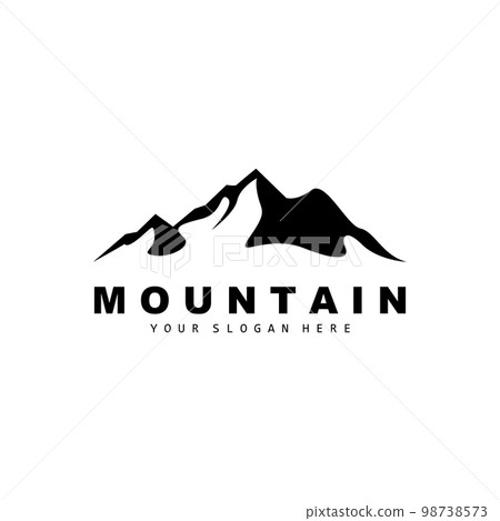Mountain Logo Design, Vector Place For Nature Lovers Hiker 98738573
