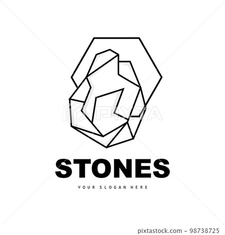 Stone Logo, Vector Stone Modern With Geometry Line Style, Design For Aesthetic Decoration, Brand Modern Product, Simple Icon Abstract Aesthetic Geometry Line Stone Logo, Vector Stone Modern With Geometry Line Style, Design For Aesthetic Decoration, Brand Modern Product, Simple Icon Abstract Aesthetic Geometry Line 98738725