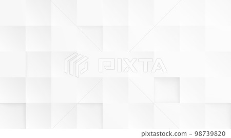 Abstract 3d modern square background. White and grey geometric pattern texture. vector art illustration Abstract 3d modern square background. White and grey geometric pattern texture. vector art illustration 98739820