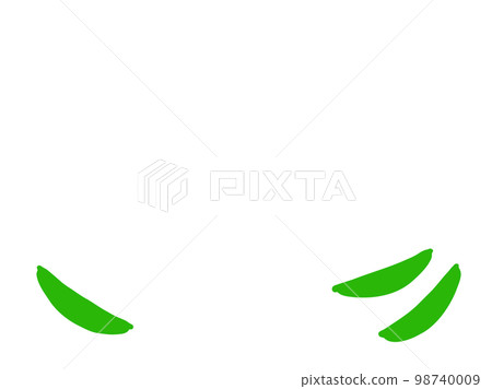 可愛的豌豆框/手繪插畫素材 98740009