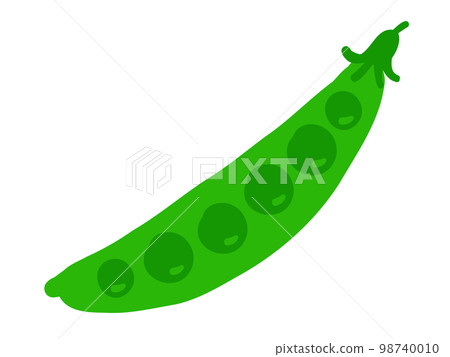 可愛的豌豆/手繪插畫素材 98740010