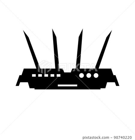 router silhouette icon 98740220
