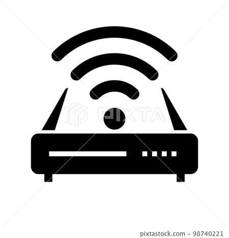 Internet wireless wireless router icon. vector. Internet wireless wireless router icon. vector. 98740221