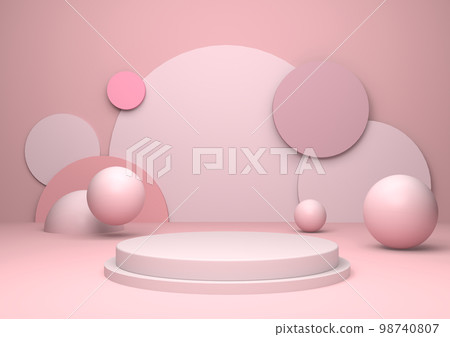 背景_3D圓形舞台 98740807