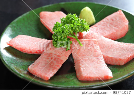 Grilled Kuroge Wagyu Beef with Wasabi Soy Sauce 98741057