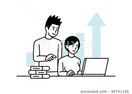 Set of education people illustrations. Line design vector concepts of education, learning, back to school, reading book, online course and training. Education Character illustration. School Cartoon Set of education people illustrations. Line design vector concepts of education, learning, back to school, reading book, online course and training. Education Character illustration. School Cartoon 98741336
