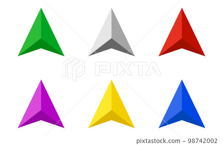 Orientation arrow icon variation set Orientation arrow icon variation set 98742002