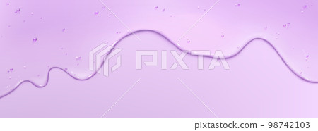 Clear liquid cosmetic gel texture 98742103