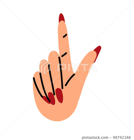 A magical mystical hand. Vector illustration 98742166