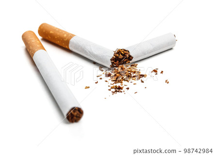 Broken cigarette Broken cigarette 98742984