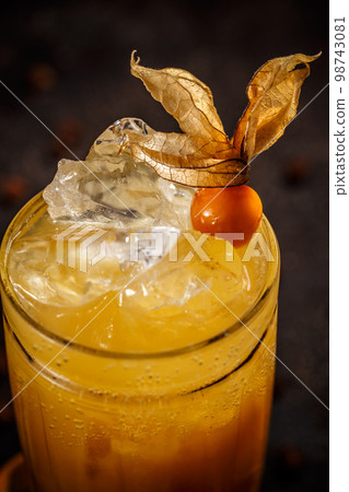 Iced orange juice Iced orange juice 98743081